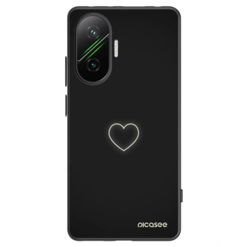 Picasee silikonový černý obal pro Xiaomi Poco F7 Pro 5G - Heart