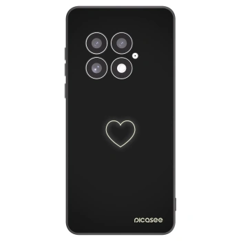Picasee silikonový černý obal pro OnePlus 13 5G - Heart