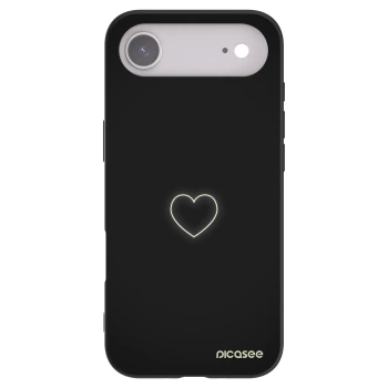 Picasee silikonový černý obal pro Apple iPhone Air - Heart