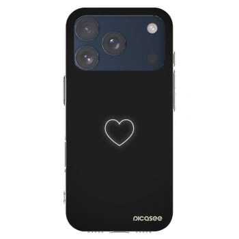 Picasee silikonový průhledný obal pro Apple iPhone 17 Pro - Heart