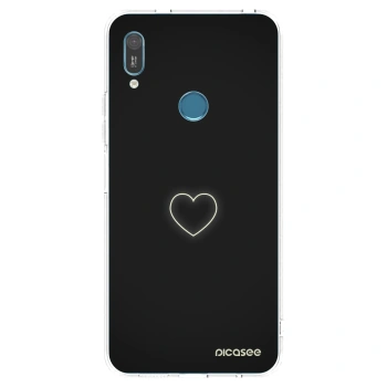 Picasee silikonový průhledný obal pro Huawei Y6 2019 - Heart