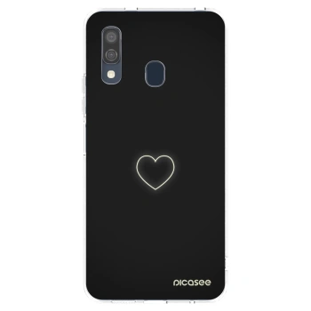 Picasee silikonový průhledný obal pro Samsung Galaxy A40 A405F - Heart