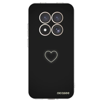 Picasee silikonový průhledný obal pro Xiaomi Redmi Note 15 Pro 4G - Heart