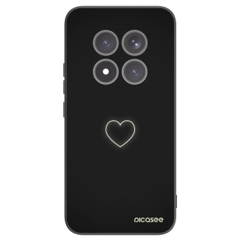 Picasee silikonový černý obal pro Xiaomi Redmi Note 15 Pro+ - Heart