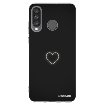 Picasee silikonový průhledný obal pro Huawei P30 Lite - Heart