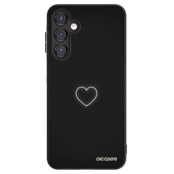 Picasee silikonový černý obal pro Samsung Galaxy A16 4G - Heart