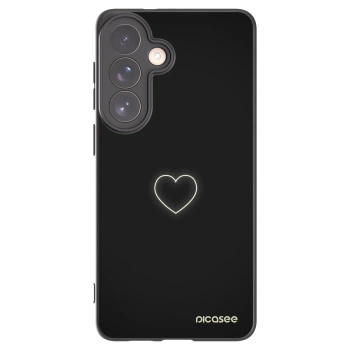 Picasee silikonový černý obal pro Samsung Galaxy S26+ - Heart