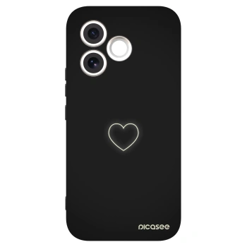 Picasee silikonový černý obal pro Honor 600 Lite - Heart