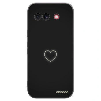 Picasee silikonový černý obal pro Google Pixel 10a - Heart