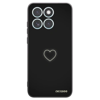 Picasee silikonový černý obal pro Motorola Edge 70 Fusion - Heart