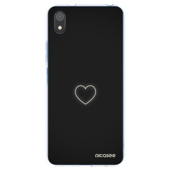 Picasee silikonový průhledný obal pro Xiaomi Redmi 7A - Heart