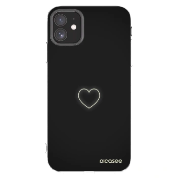 Picasee silikonový průhledný obal pro Apple iPhone 11 - Heart