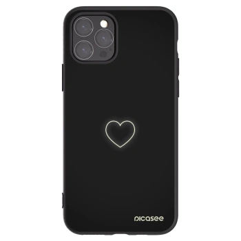 Picasee silikonový černý obal pro Apple iPhone 11 Pro - Heart