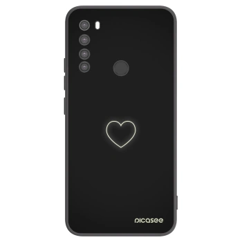 Picasee silikonový černý obal pro Xiaomi Redmi Note 8 - Heart