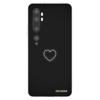 Picasee silikonový průhledný obal pro Xiaomi Mi Note 10 (Pro) - Heart