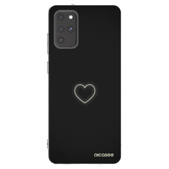 Picasee silikonový průhledný obal pro Samsung Galaxy S20+ G985F - Heart
