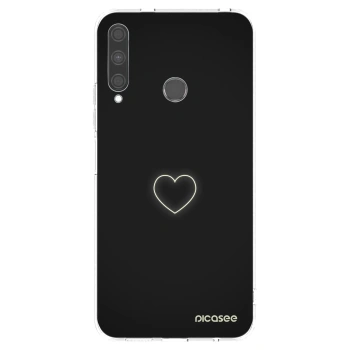 Picasee silikonový průhledný obal pro Huawei P40 Lite E - Heart