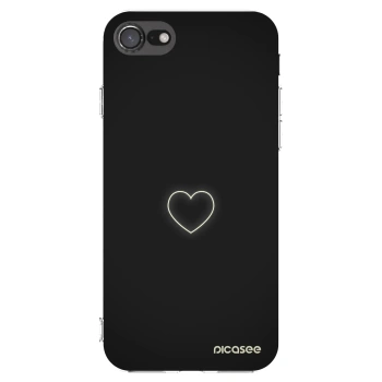 Picasee silikonový průhledný obal pro Apple iPhone SE 2020 - Heart