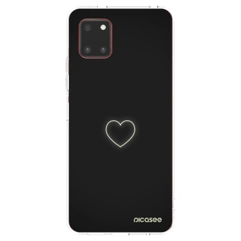 Picasee silikonový průhledný obal pro Samsung Galaxy Note 10 Lite N770F - Heart