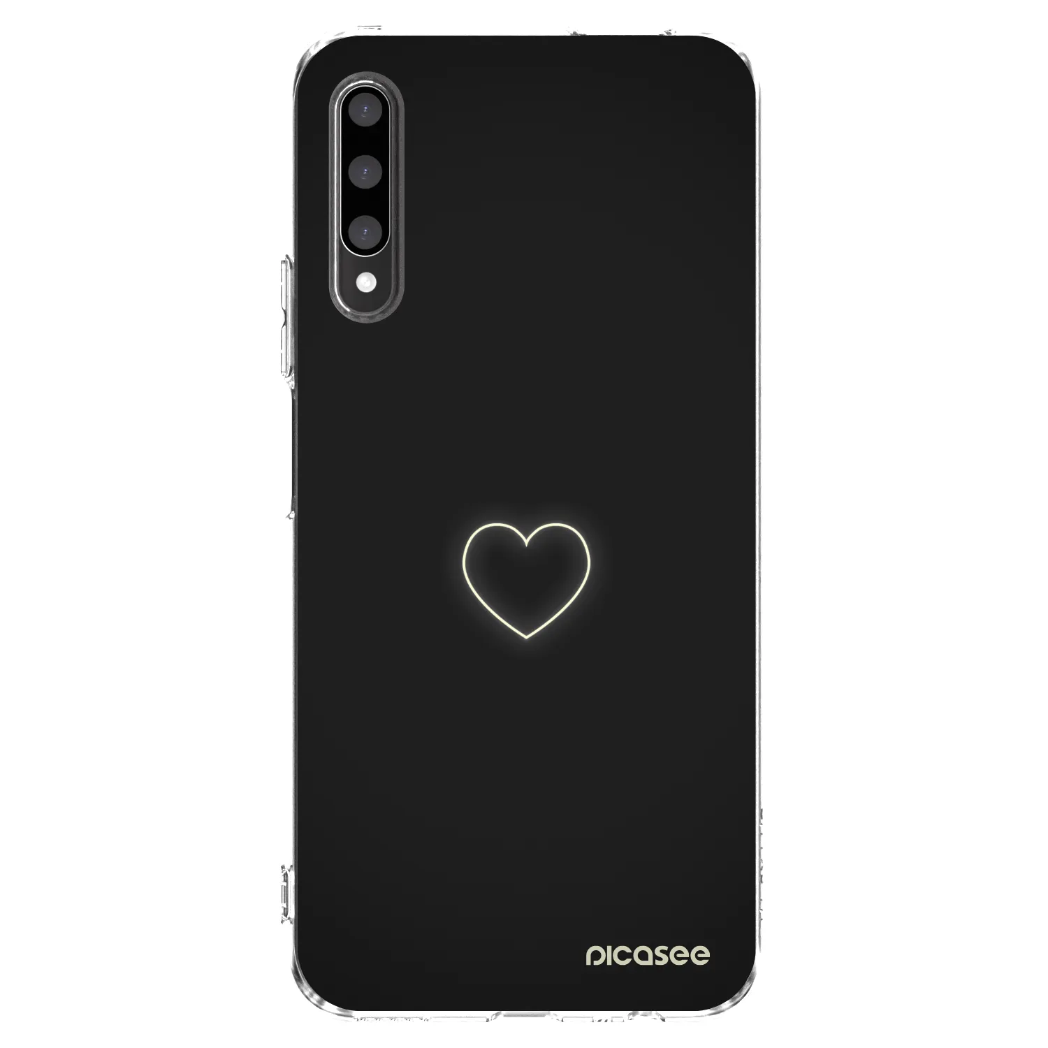 Picasee silikonový průhledný obal pro Honor 9X Pro - Heart