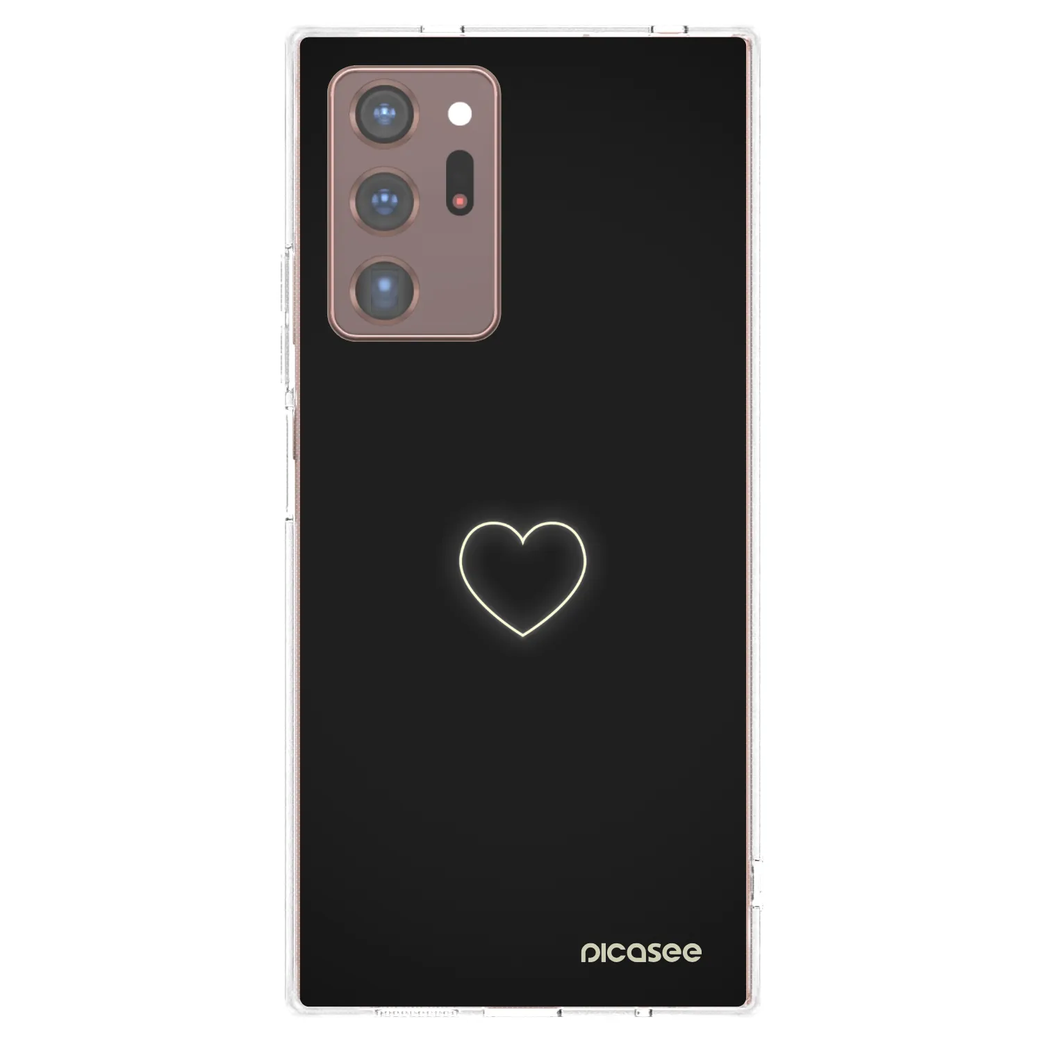 Picasee silikonový průhledný obal pro Samsung Galaxy Note 20 Ultra - Heart