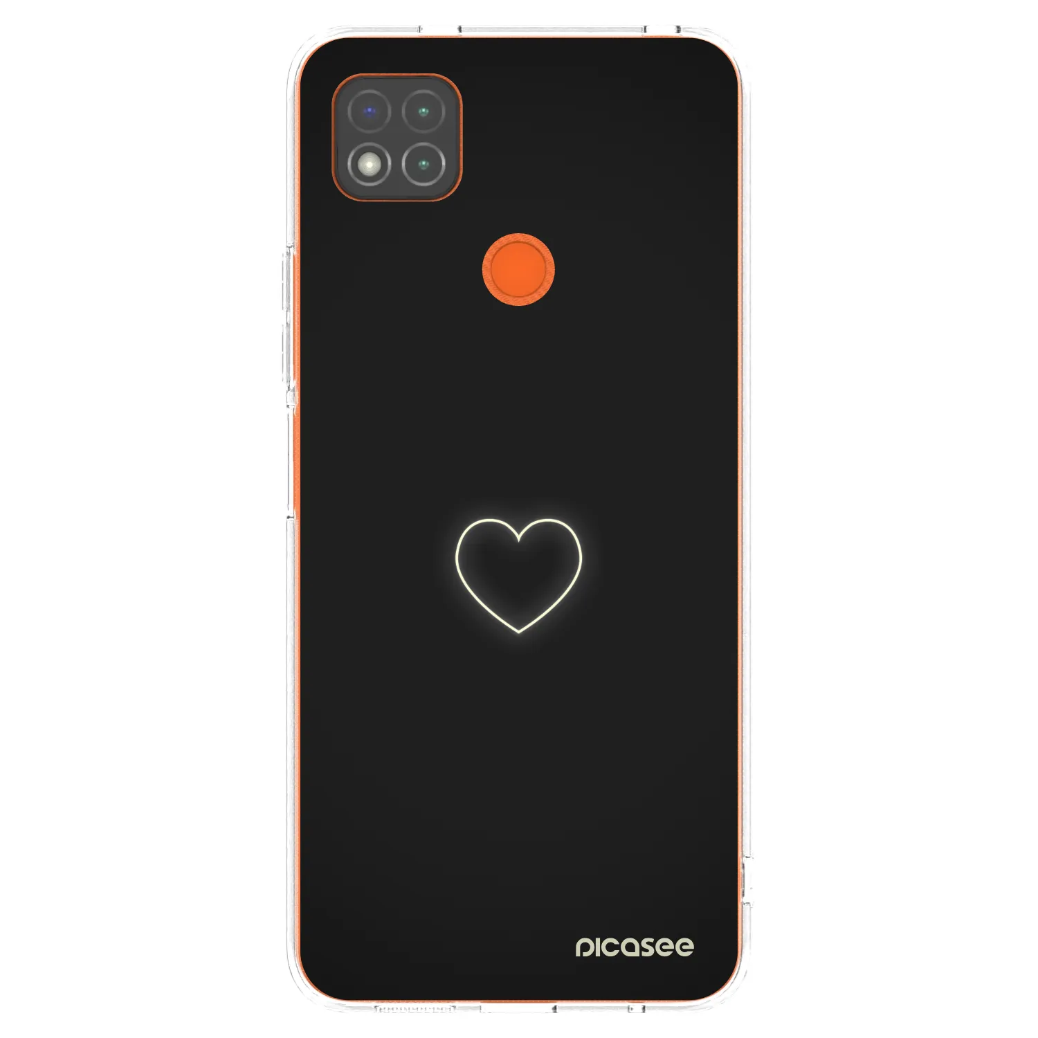 Picasee silikonový průhledný obal pro Xiaomi Redmi 9C - Heart