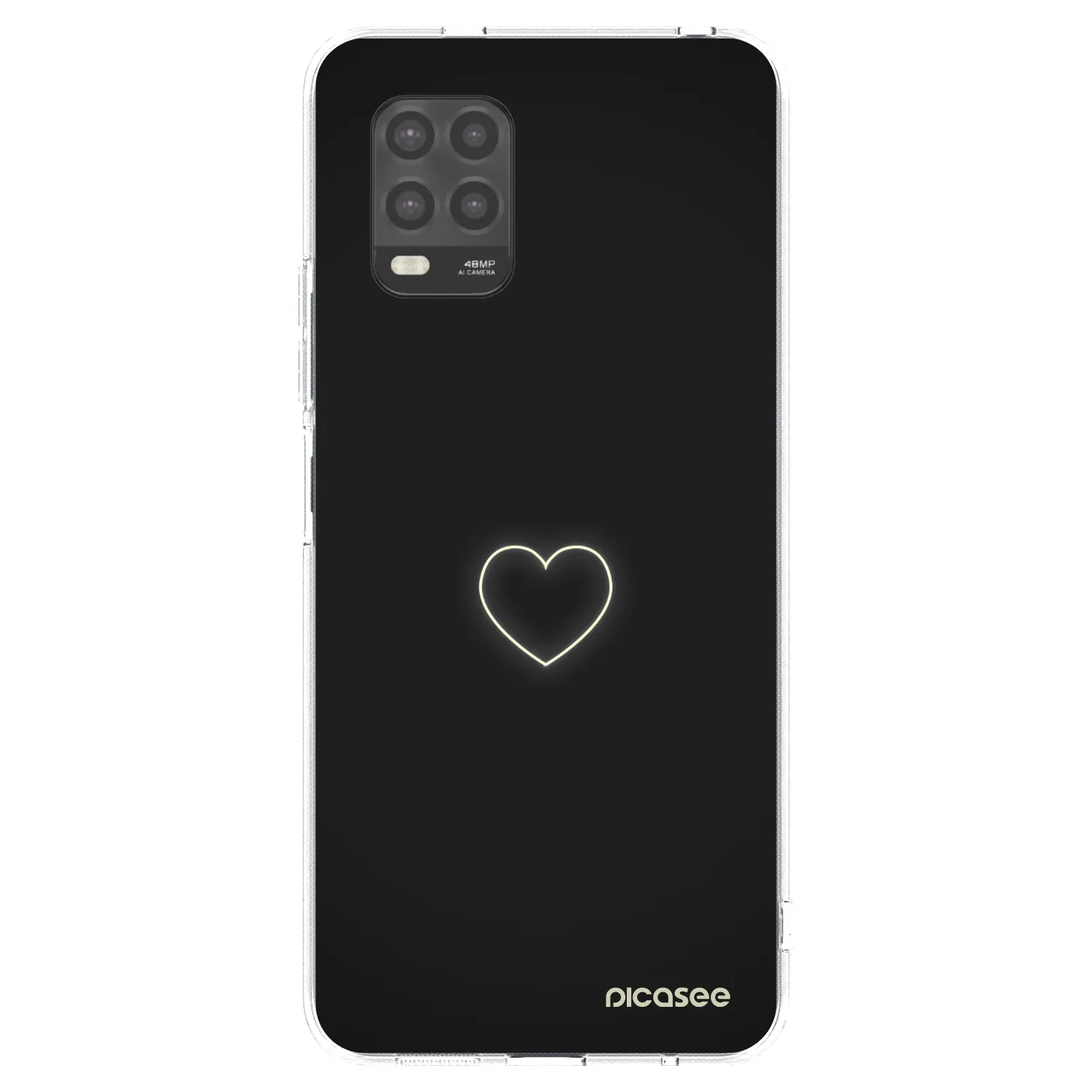 Picasee silikonový průhledný obal pro Xiaomi Mi 10 Lite - Heart