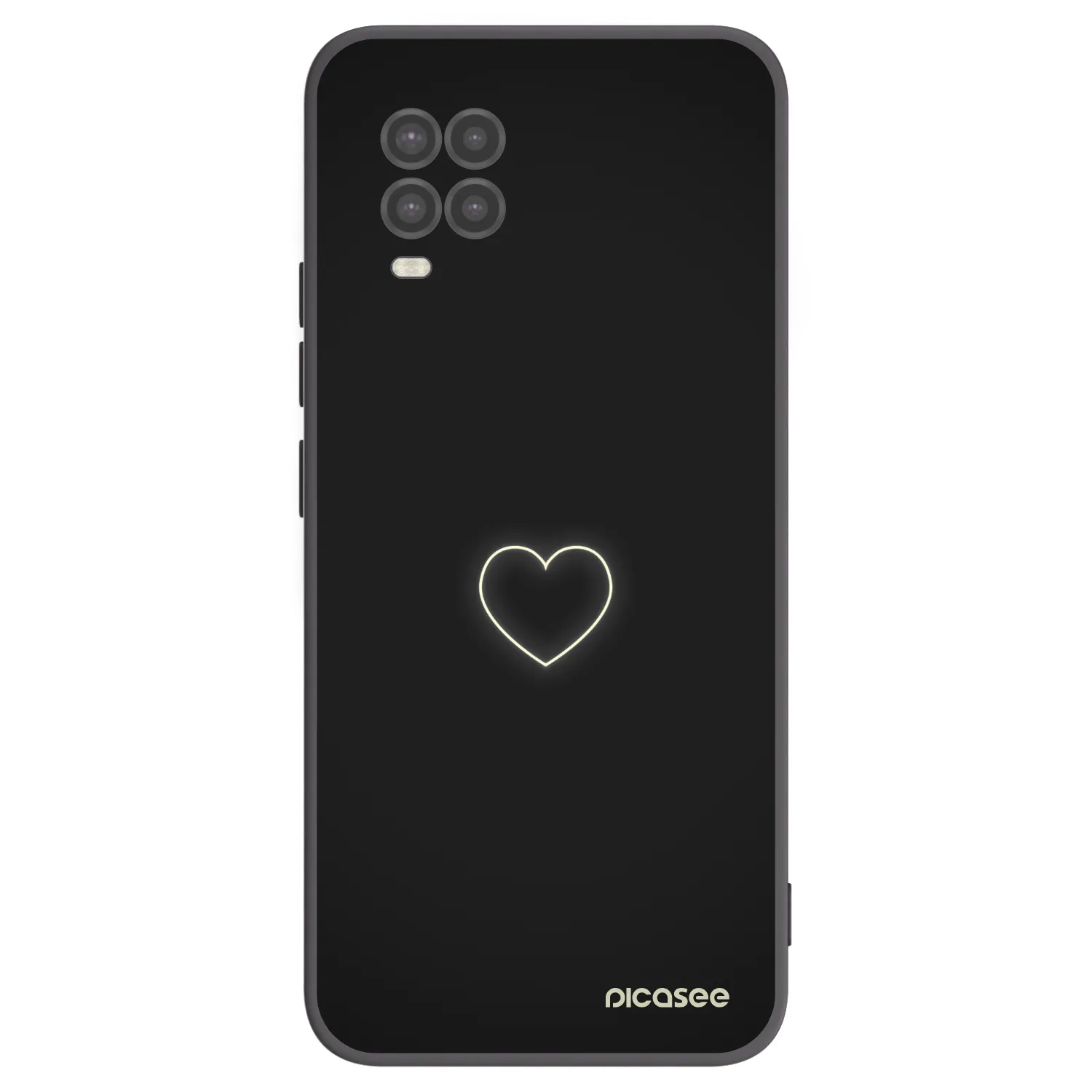 Picasee silikonový černý obal pro Xiaomi Mi 10 Lite - Heart