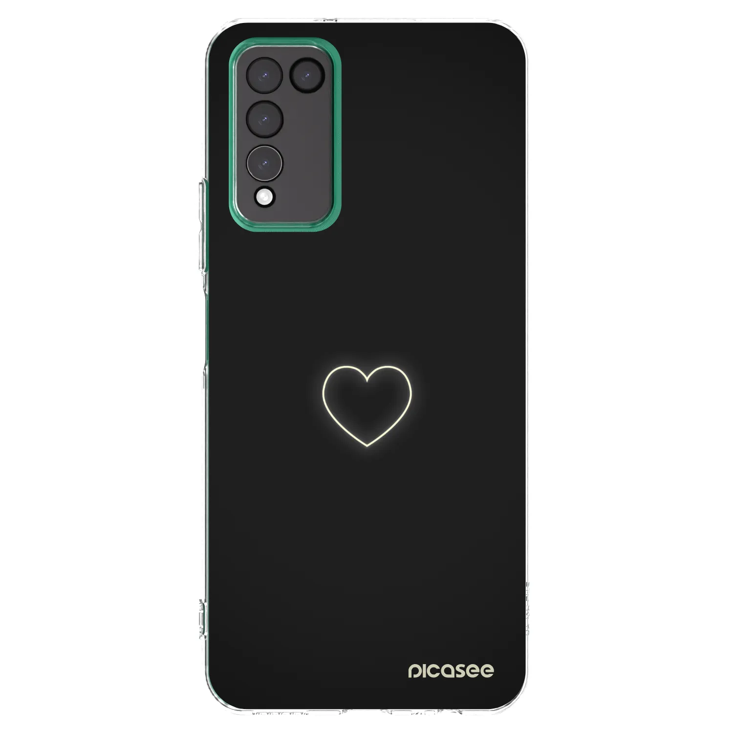 Picasee silikonový průhledný obal pro Honor 10X Lite - Heart