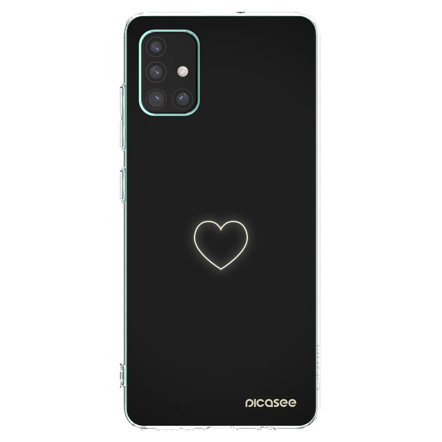 Picasee silikonový průhledný obal pro Samsung Galaxy M51 M515F - Heart