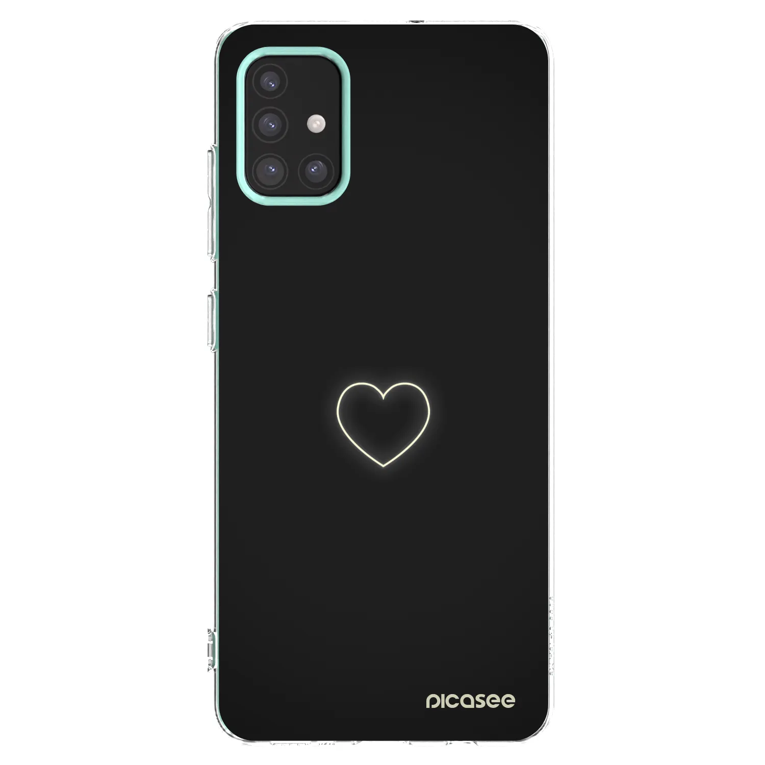 Picasee silikonový průhledný obal pro Samsung Galaxy M31s - Heart