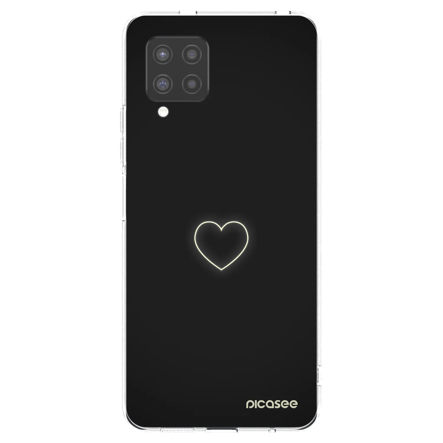 Picasee silikonový průhledný obal pro Samsung Galaxy A42 A426B - Heart
