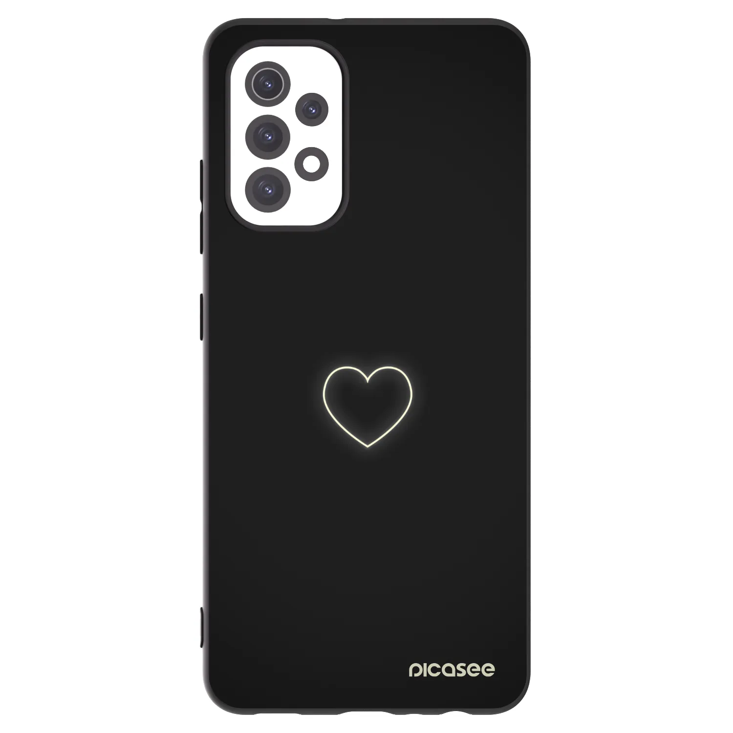Picasee silikonový černý obal pro Samsung Galaxy A32 5G A326B - Heart