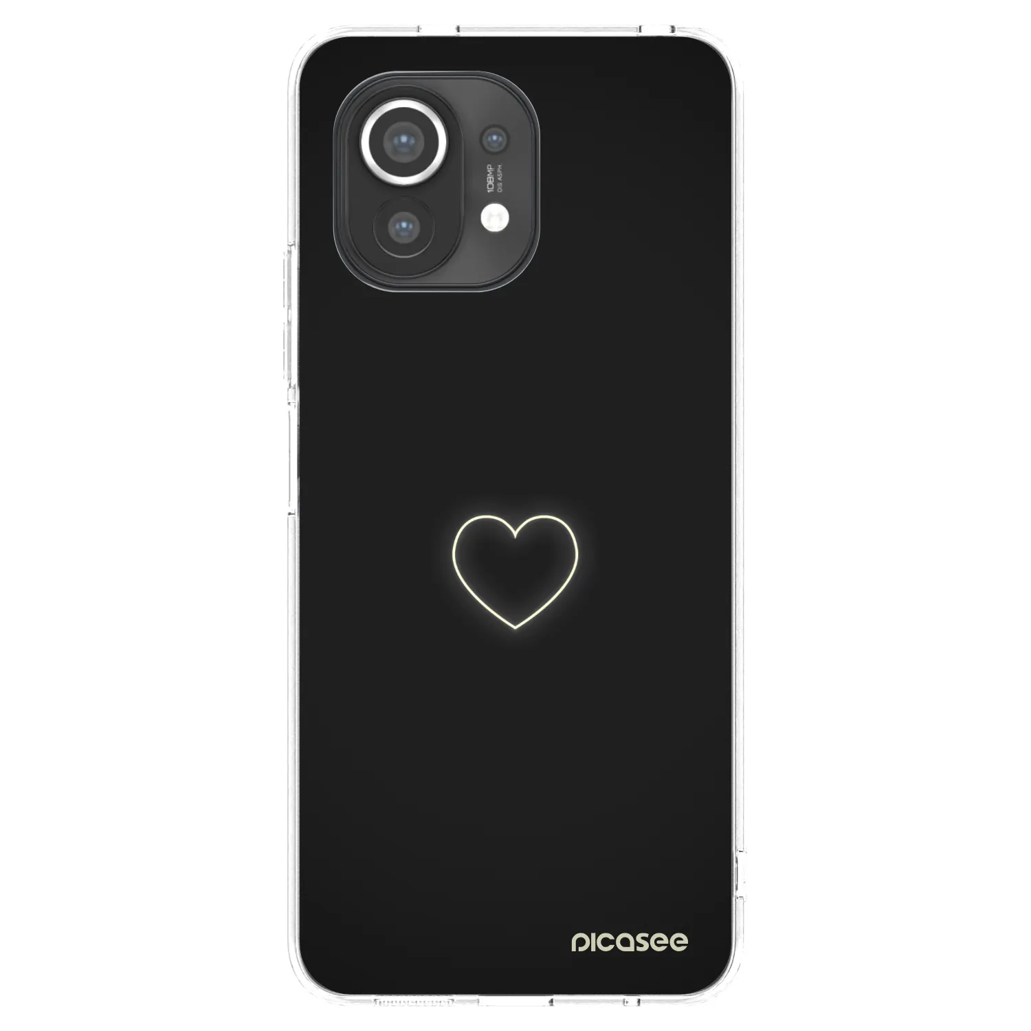 Picasee silikonový průhledný obal pro Xiaomi Mi 11 - Heart