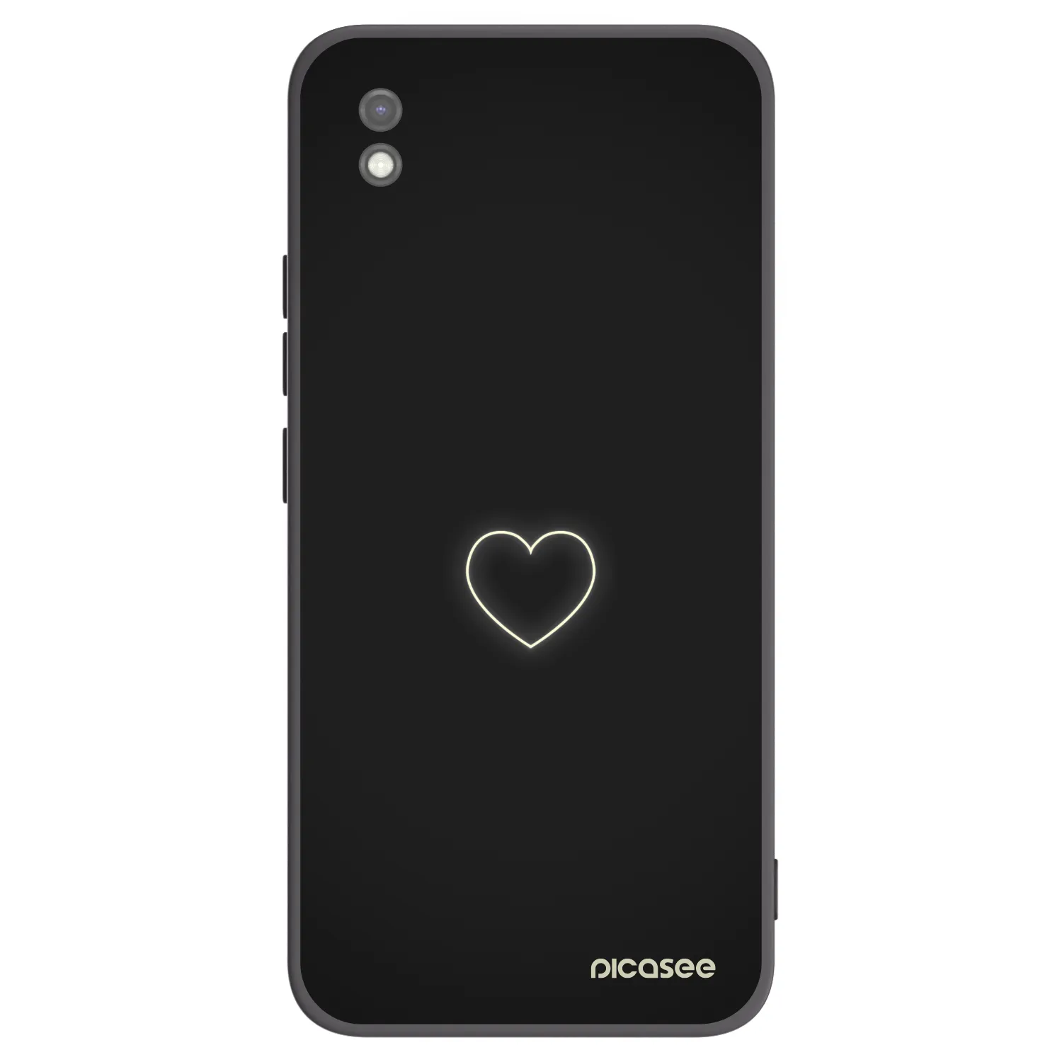 Picasee silikonový černý obal pro Xiaomi Redmi 9AT - Heart