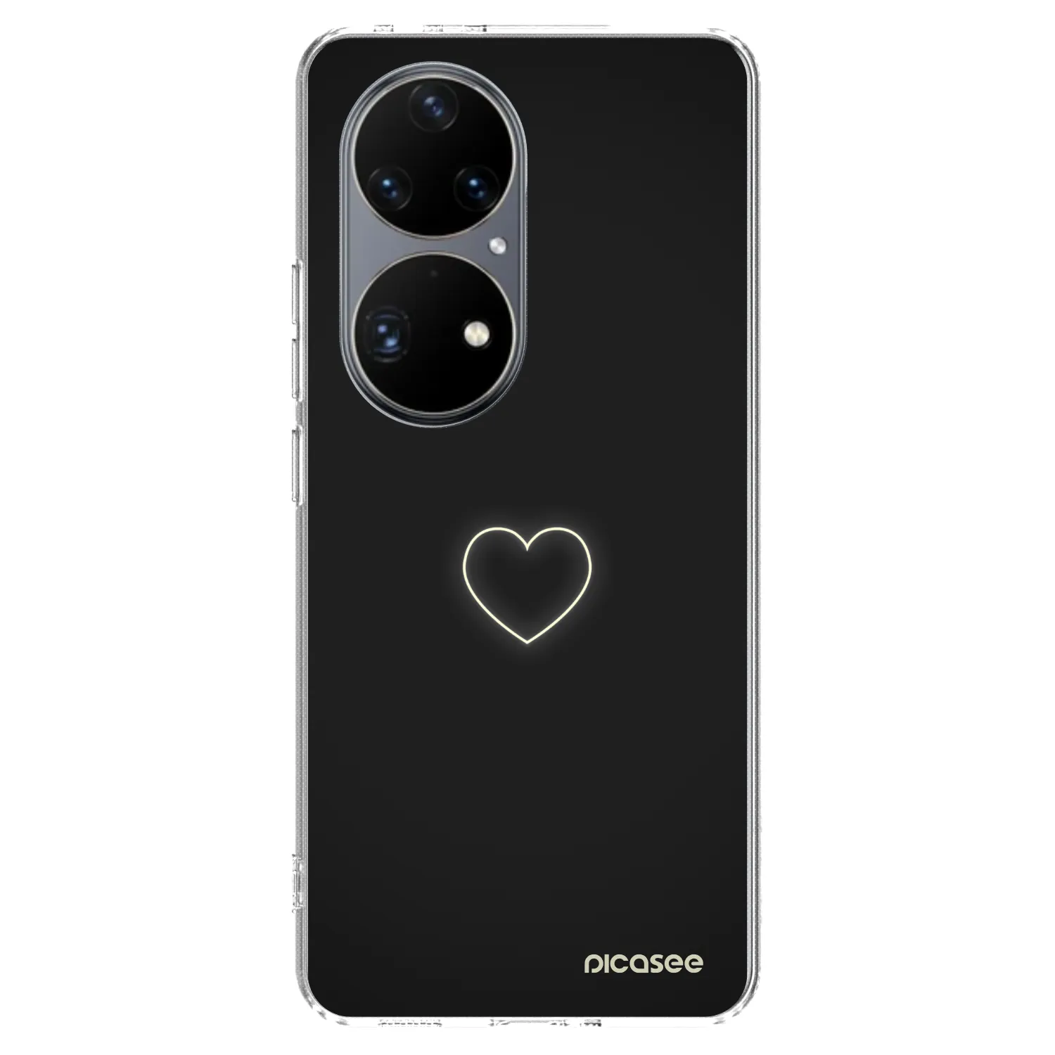 Picasee silikonový průhledný obal pro Huawei P50 - Heart