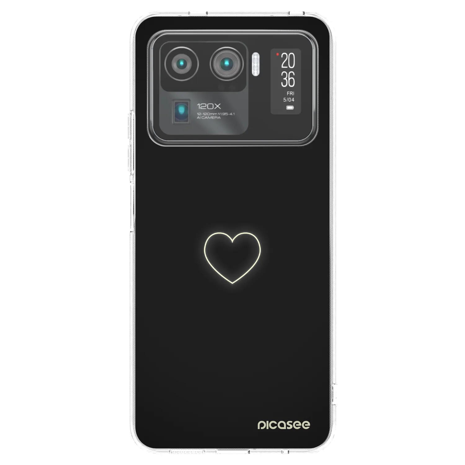 Picasee silikonový průhledný obal pro Xiaomi Mi 11 Ultra - Heart