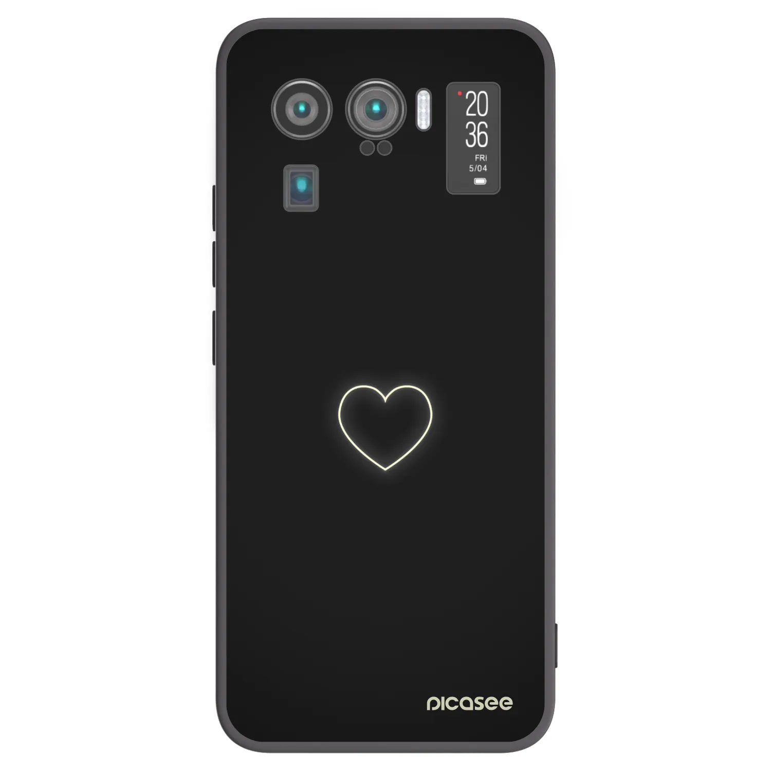 Picasee silikonový černý obal pro Xiaomi Mi 11 Ultra - Heart