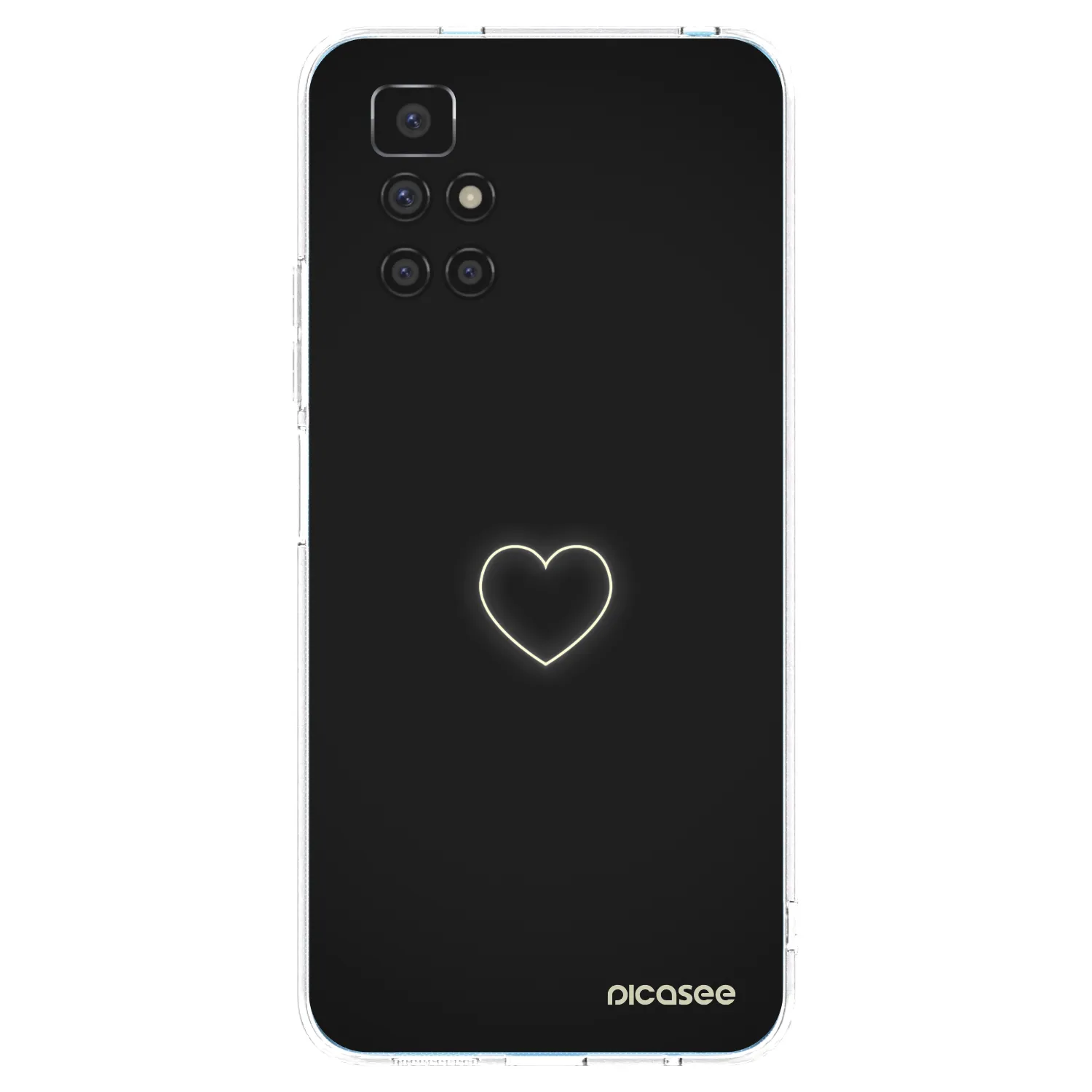 Picasee silikonový průhledný obal pro Xiaomi Redmi 10 - Heart