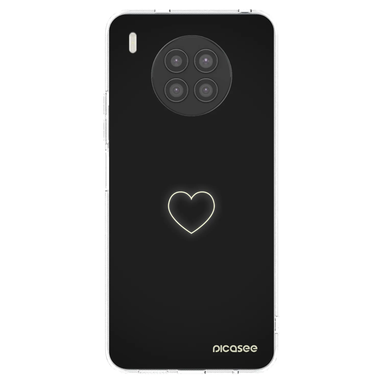 Picasee silikonový průhledný obal pro Huawei Nova 8i - Heart