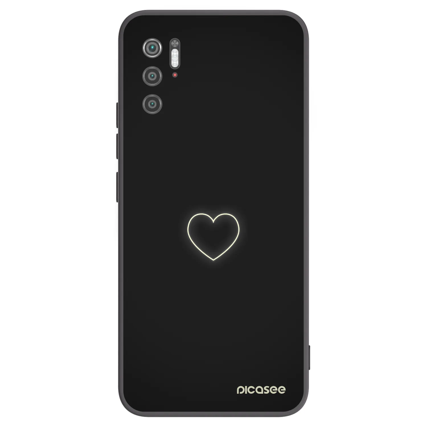 Picasee silikonový černý obal pro Xiaomi Poco M3 Pro 5G - Heart