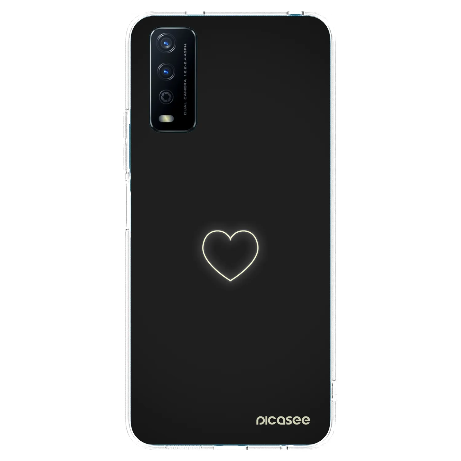 Picasee silikonový průhledný obal pro Vivo Y11s - Heart