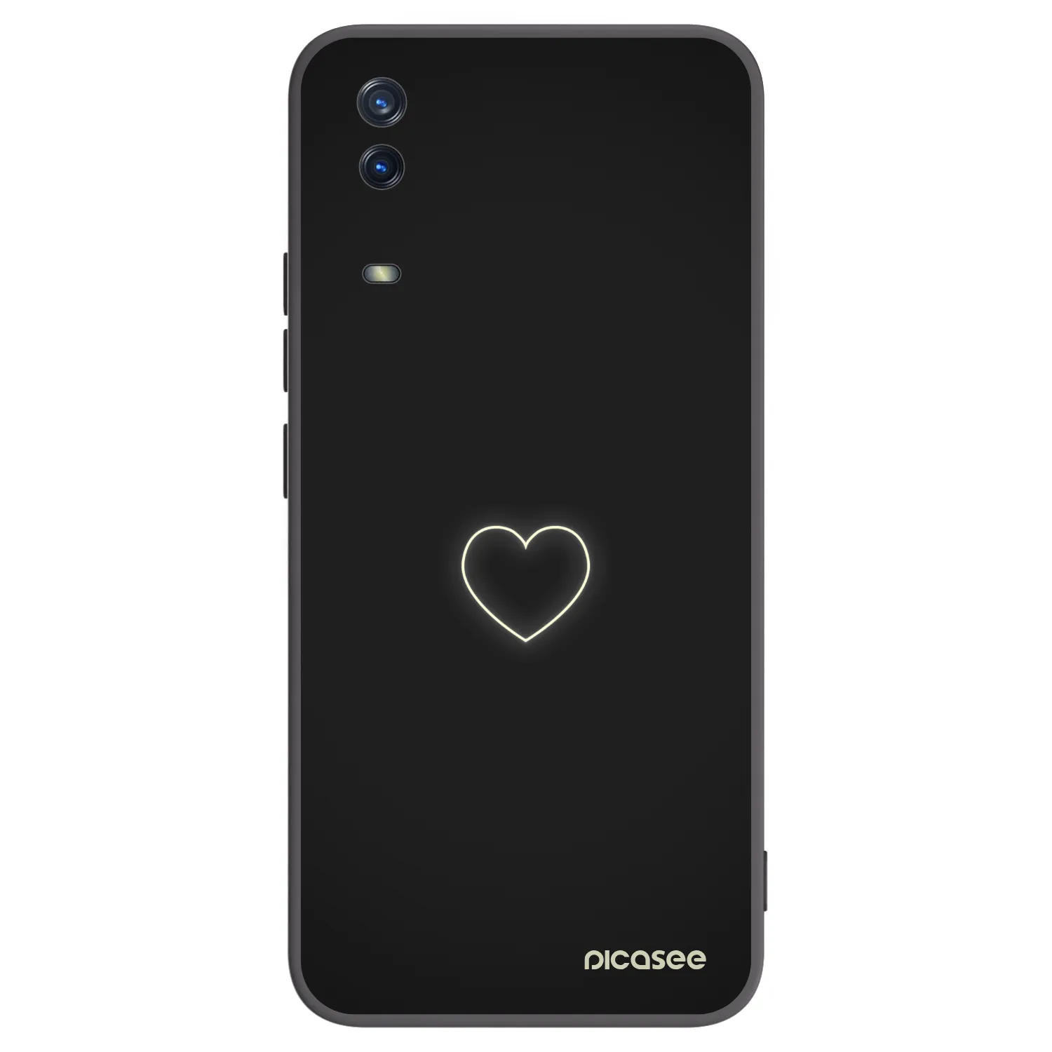 Picasee silikonový černý obal pro Vivo Y11s - Heart