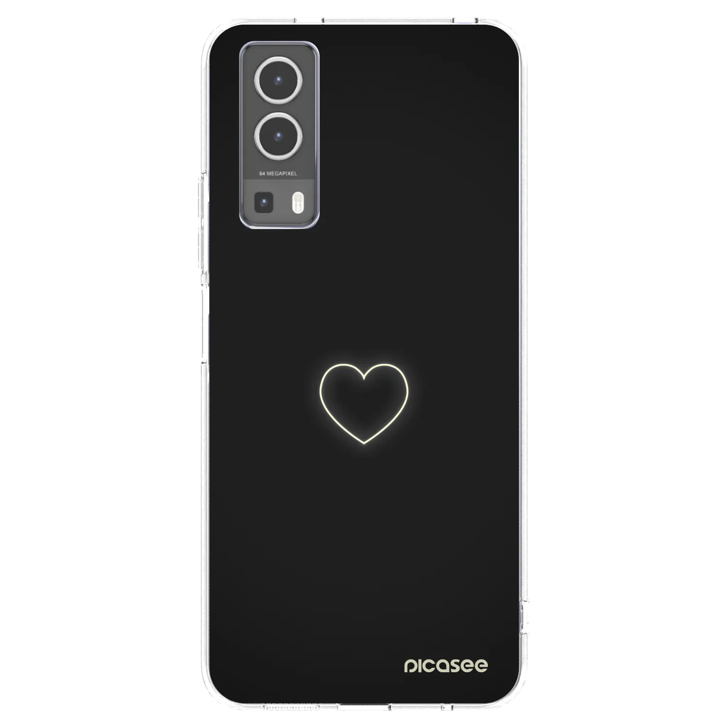 Picasee silikonový průhledný obal pro Vivo Y72 5G - Heart