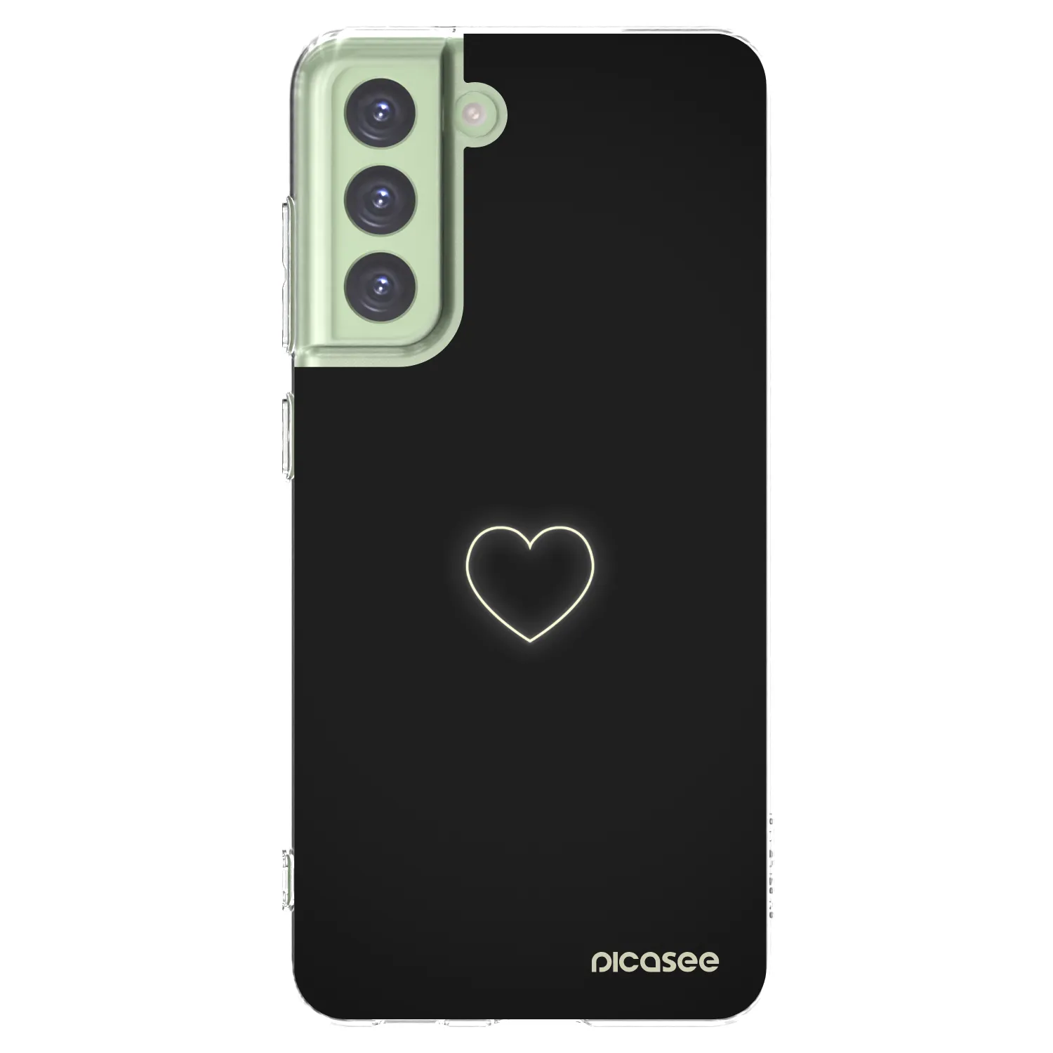 Picasee silikonový průhledný obal pro Samsung Galaxy S21 FE 5G - Heart
