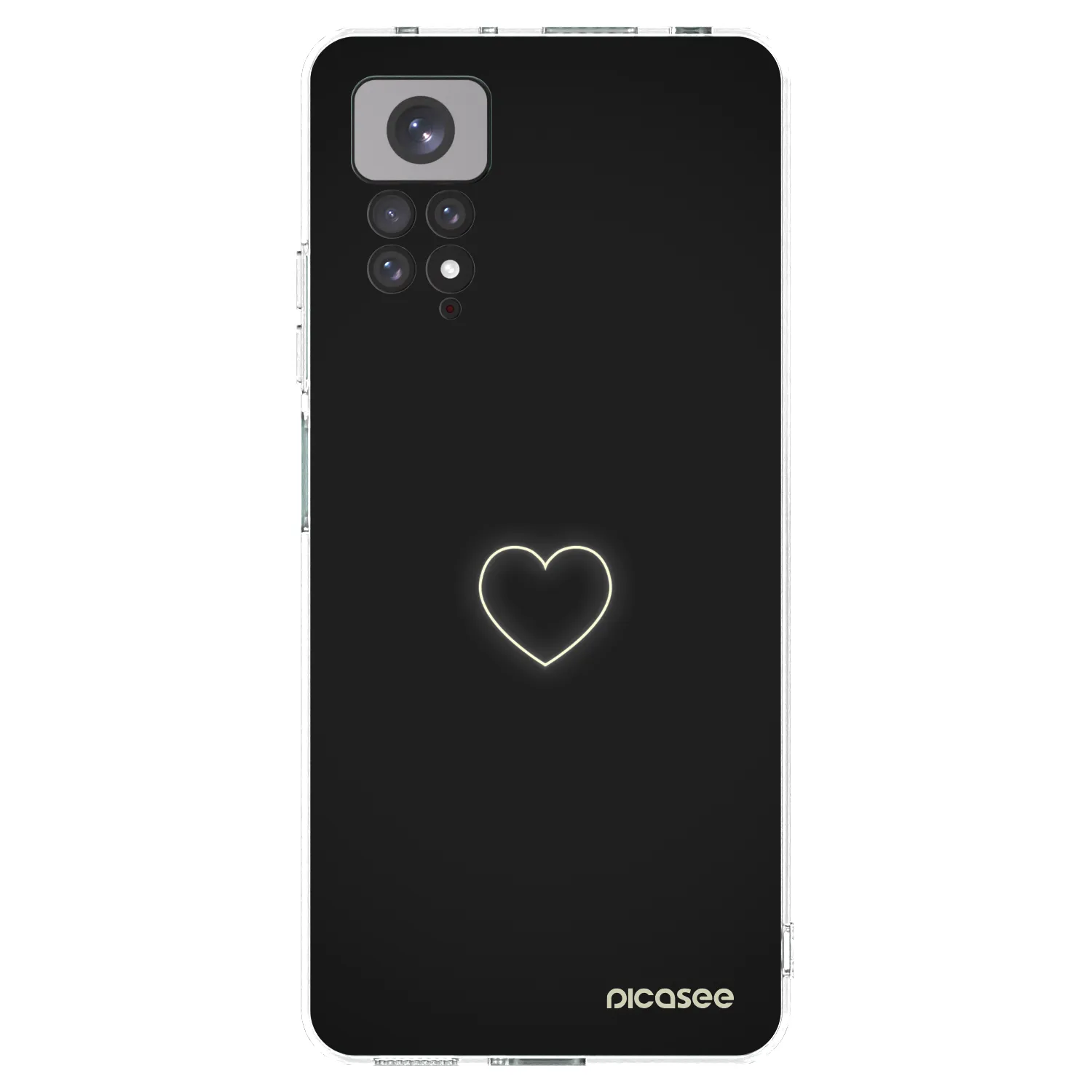 Picasee silikonový průhledný obal pro Xiaomi Redmi Note 11 - Heart