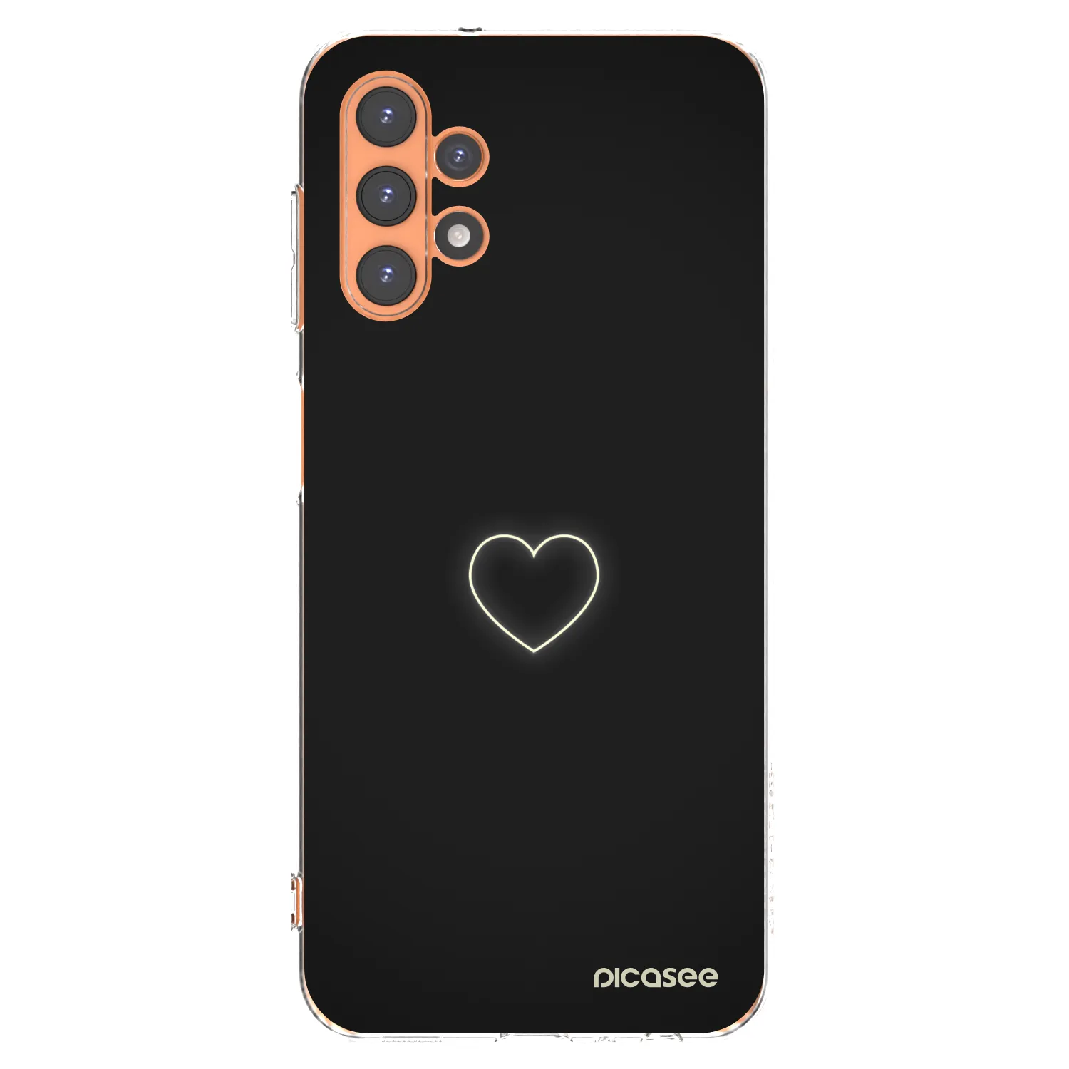 Picasee silikonový průhledný obal pro Samsung Galaxy A13 4G A135 - Heart