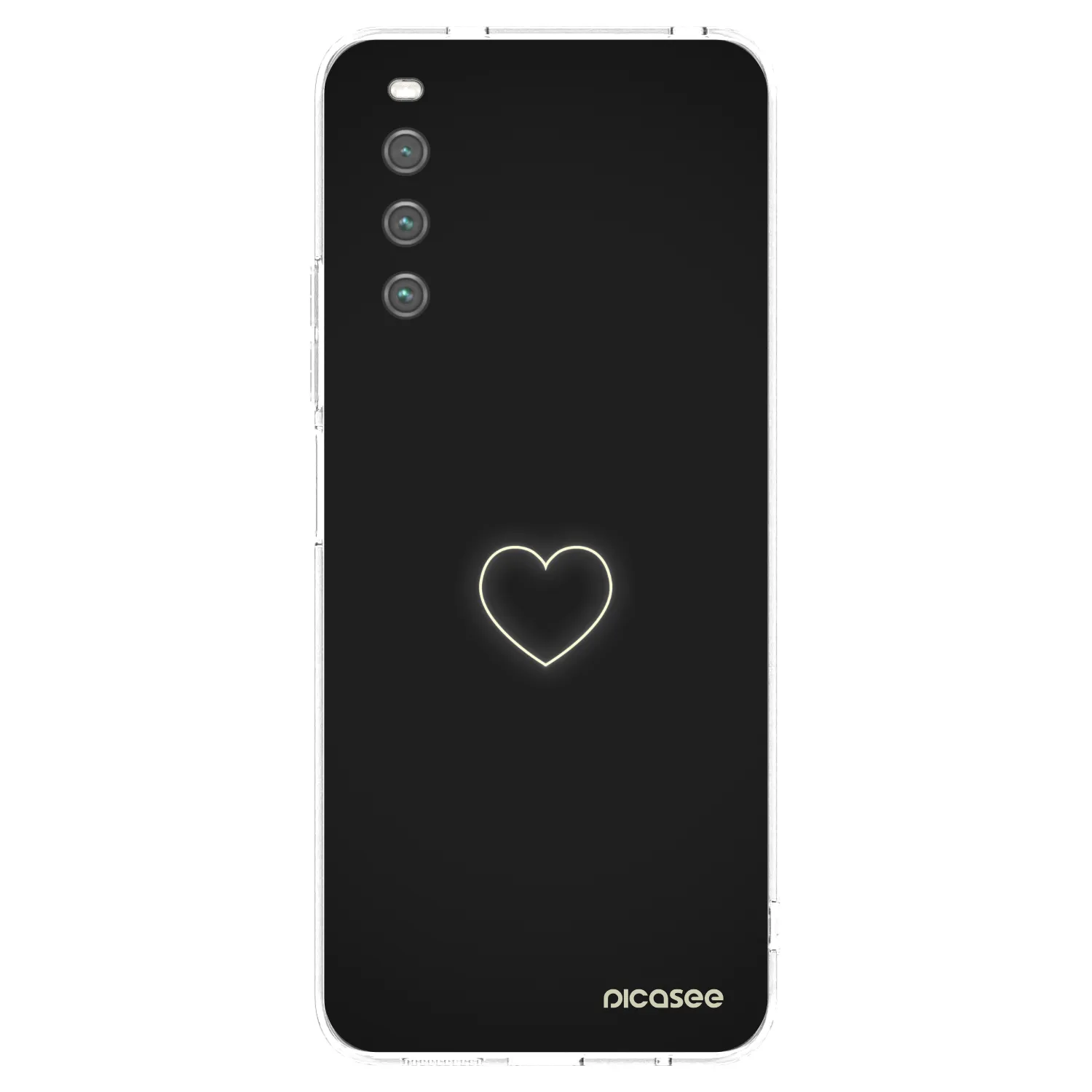 Picasee silikonový průhledný obal pro Sony Xperia 10 IV 5G - Heart