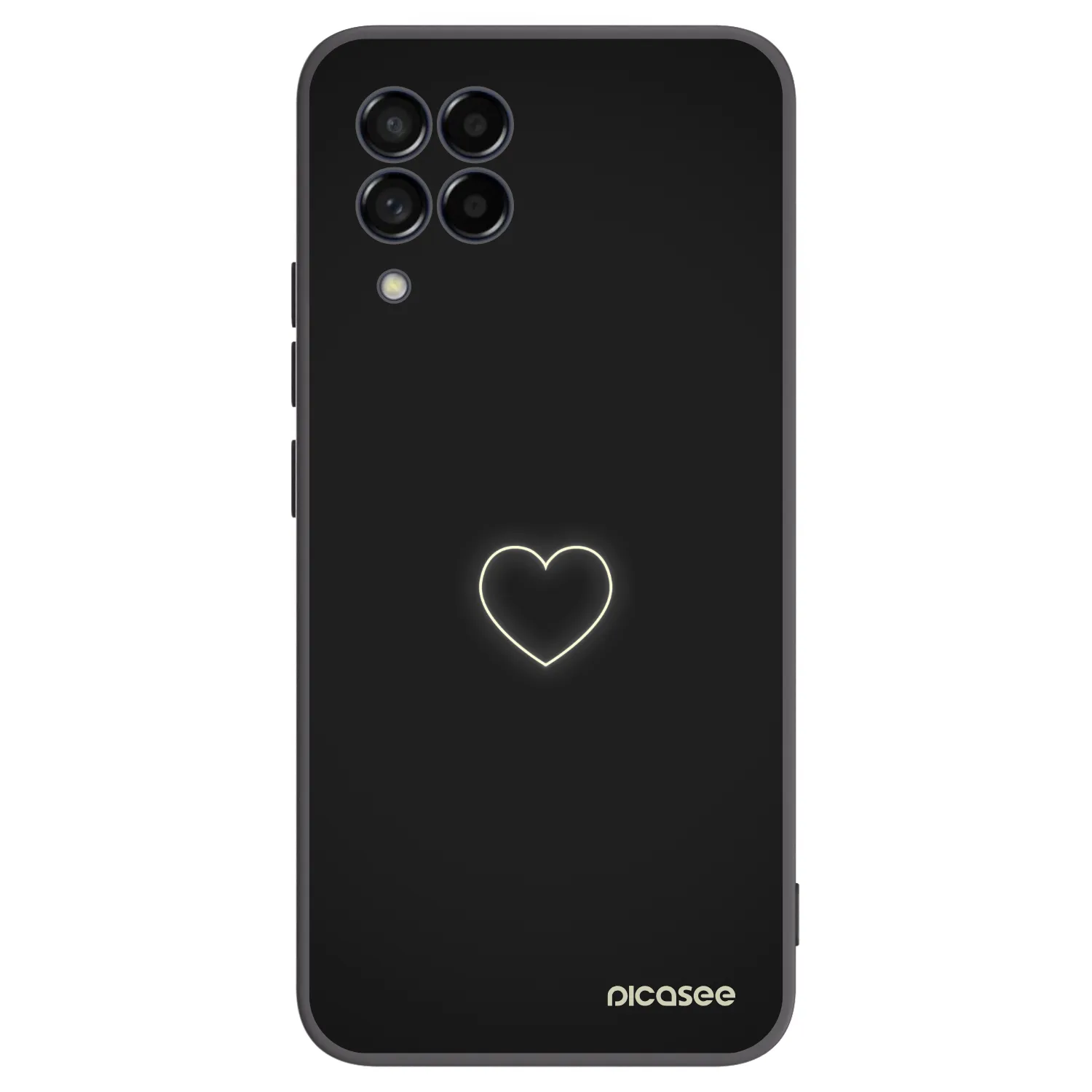 Picasee silikonový černý obal pro Samsung Galaxy M53 5G - Heart