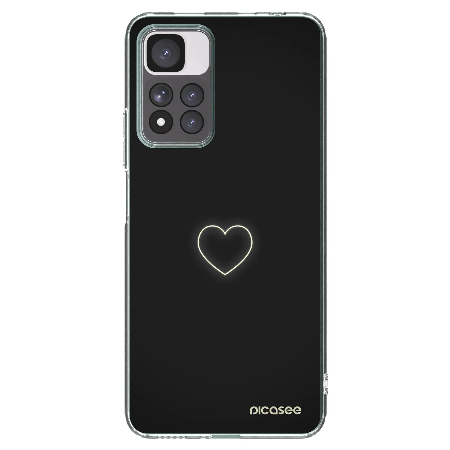 Picasee silikonový průhledný obal pro Xiaomi Redmi Note 11 Pro+ 5G - Heart